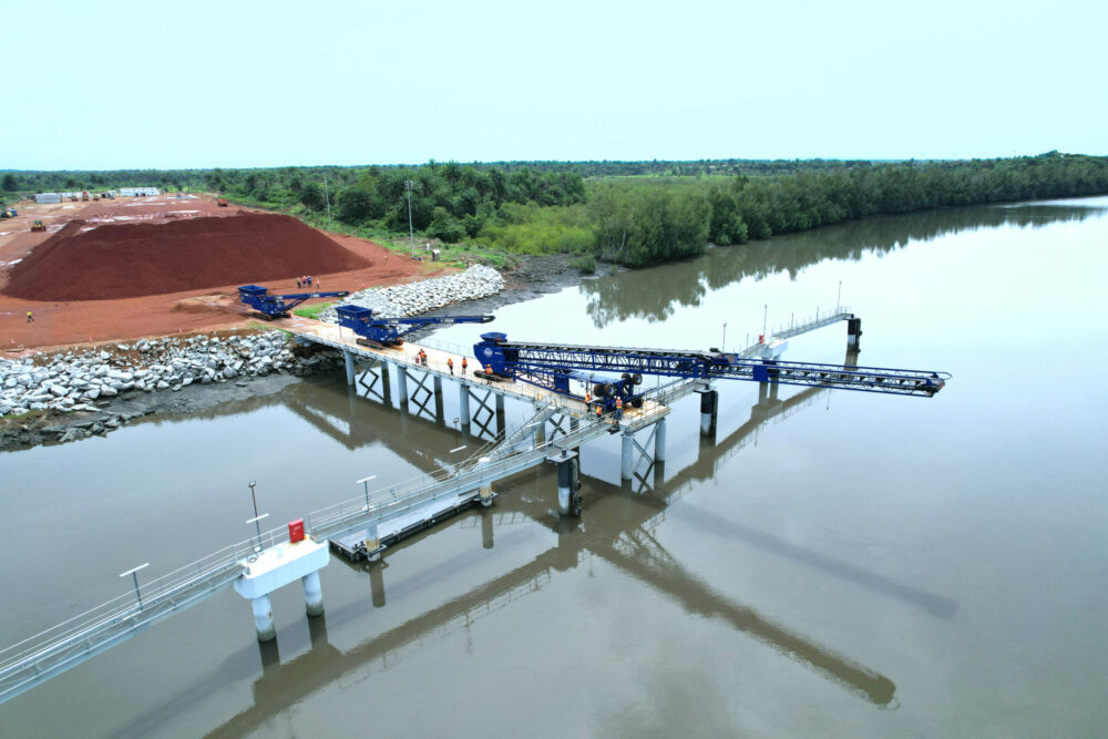 New river mineral terminal in Guinea
