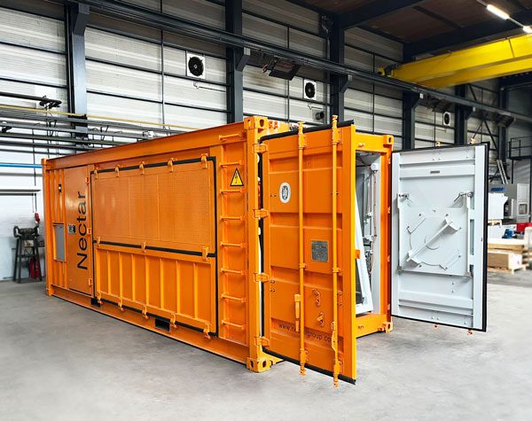 Newly commissioned bagging unit in warehouse April 2024