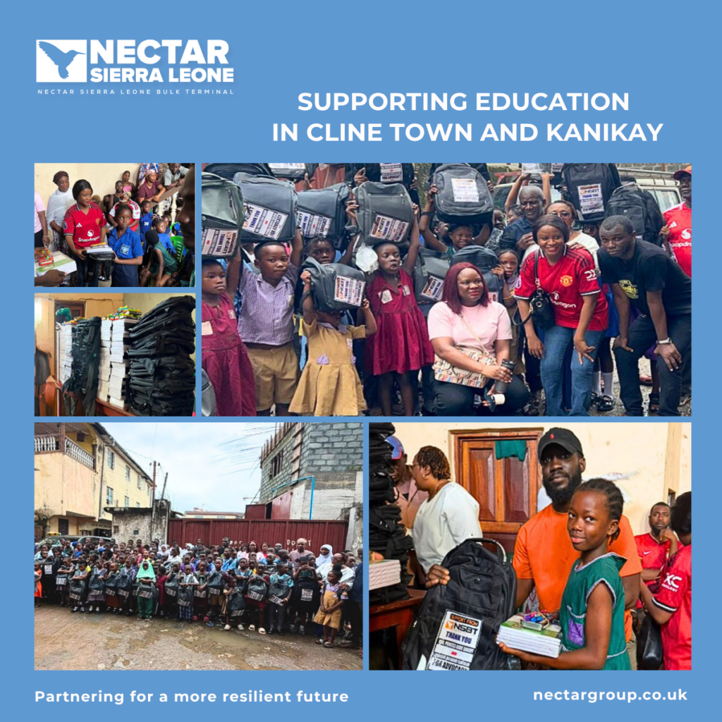 Supporting education in cline town NSBT
